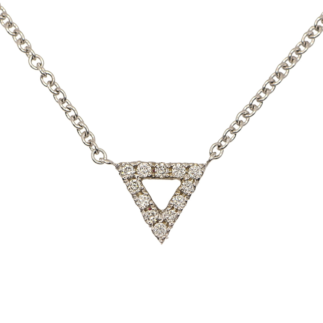 Diamond Triangle Mini "Strength" Necklace